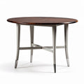 Round Dining Table for Indoor Use Made of Wood and Metal – 90 x 90 x 75cm