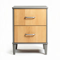 Recycled Wood Three-Drawer Storage Chest – Ideal for Organizing Items – Metal and Wood Construction – 70 x 40 x 75cm