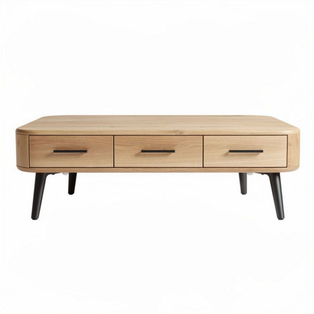 Wooden Coffee Table for Living Room Use with Storage Drawers – 120 x 60 x 45cm